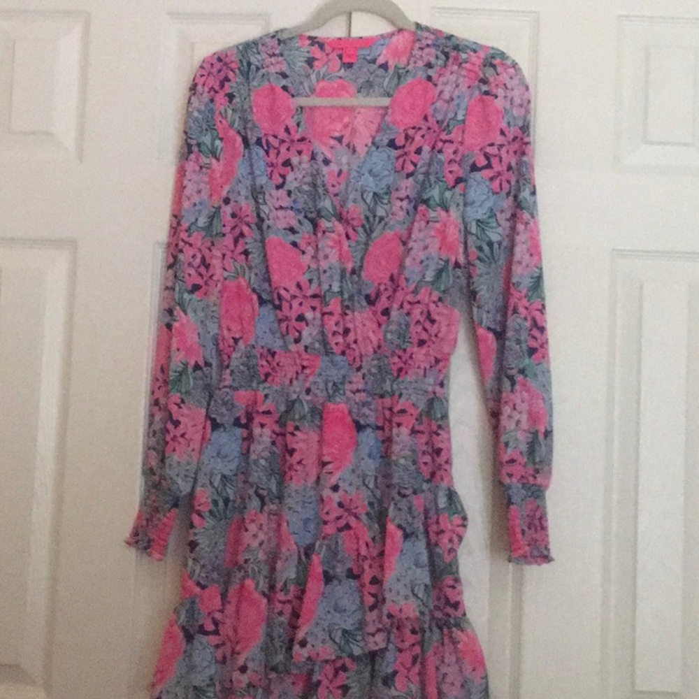 Lilly Pulitzer Christina stretch dress Floral Dress 6